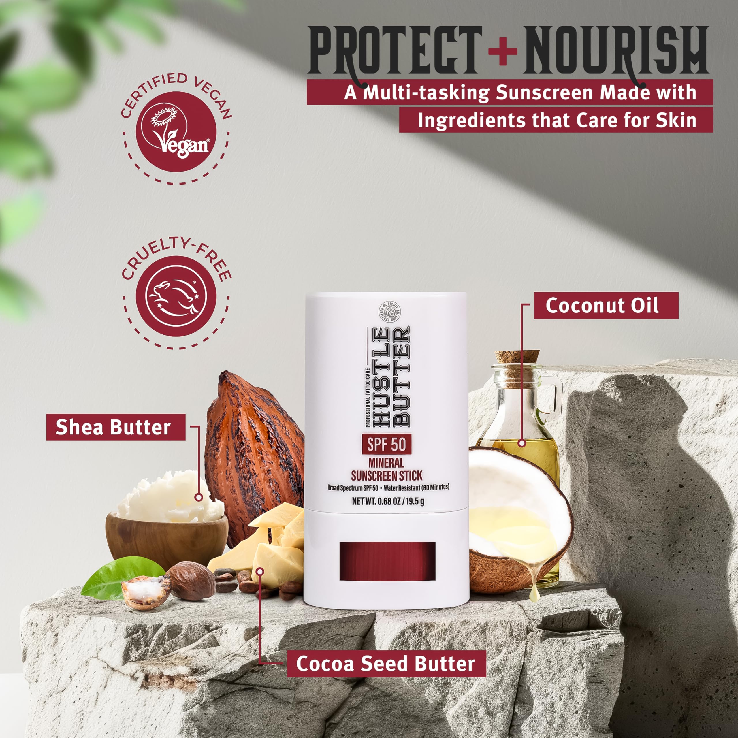 Hustle Butter Deluxe Tattoo SPF 50 Aftercare Stick