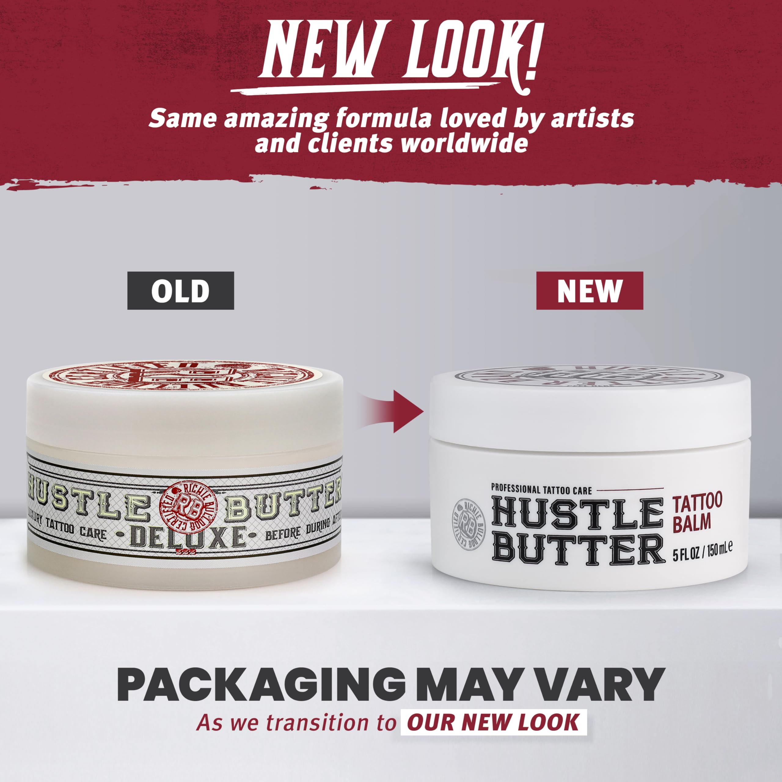 Hustle Butter Deluxe Tattoo Balm – Vegan, Petroleum-Free, 5 oz (2 Pack) – Before, During & After Care