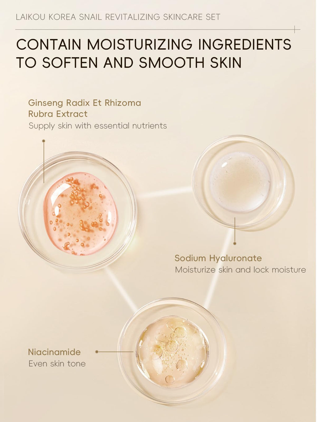 HXLYBD Korean Snail Essence Skincare Kit – 5-Piece Gift Set for All Skin Types