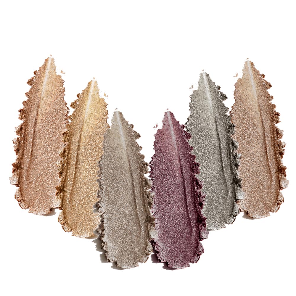Hxssll 6-Color Shimmer Eyeshadow Palette – High Pigment Metallic Glow for Smoky, Glam & Evening Looks