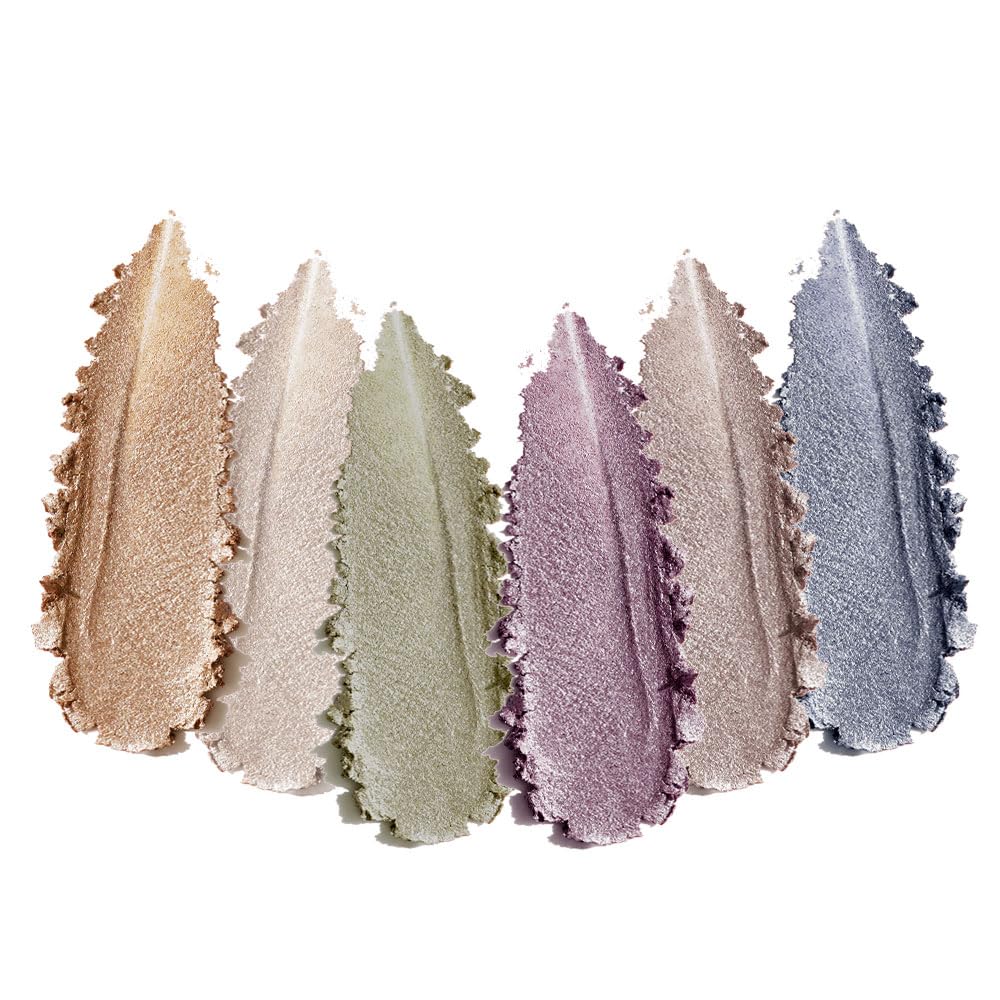 Hxssll Shimmer Glitter Metallic Eyeshadow Palette – Neutral Cool-Tone Glam
