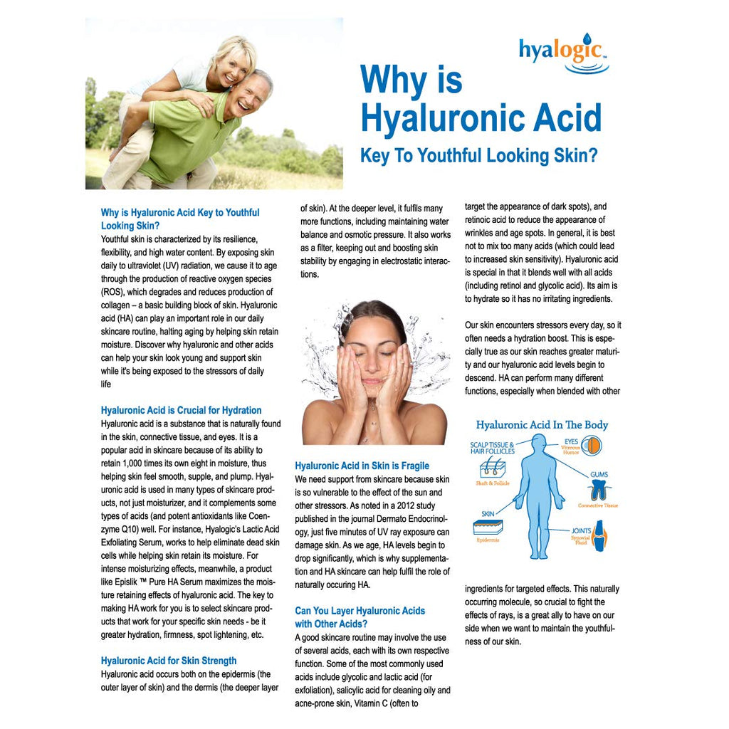 Hyalogic Episilk CoQ10 Serum with Hyaluronic Acid for Dry Skin – Firming Antioxidant Facial Serum (0.47 oz)