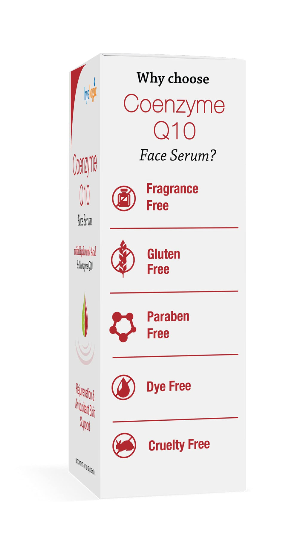 Hyalogic Episilk CoQ10 Serum with Hyaluronic Acid for Dry Skin – Firming Antioxidant Facial Serum (0.47 oz)
