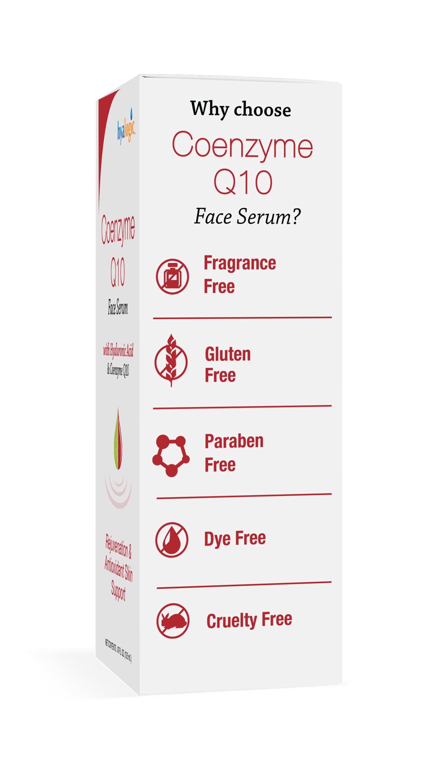 Hyalogic Episilk CoQ10 Serum with Hyaluronic Acid for Dry Skin – Firming Antioxidant Facial Serum (0.47 oz)