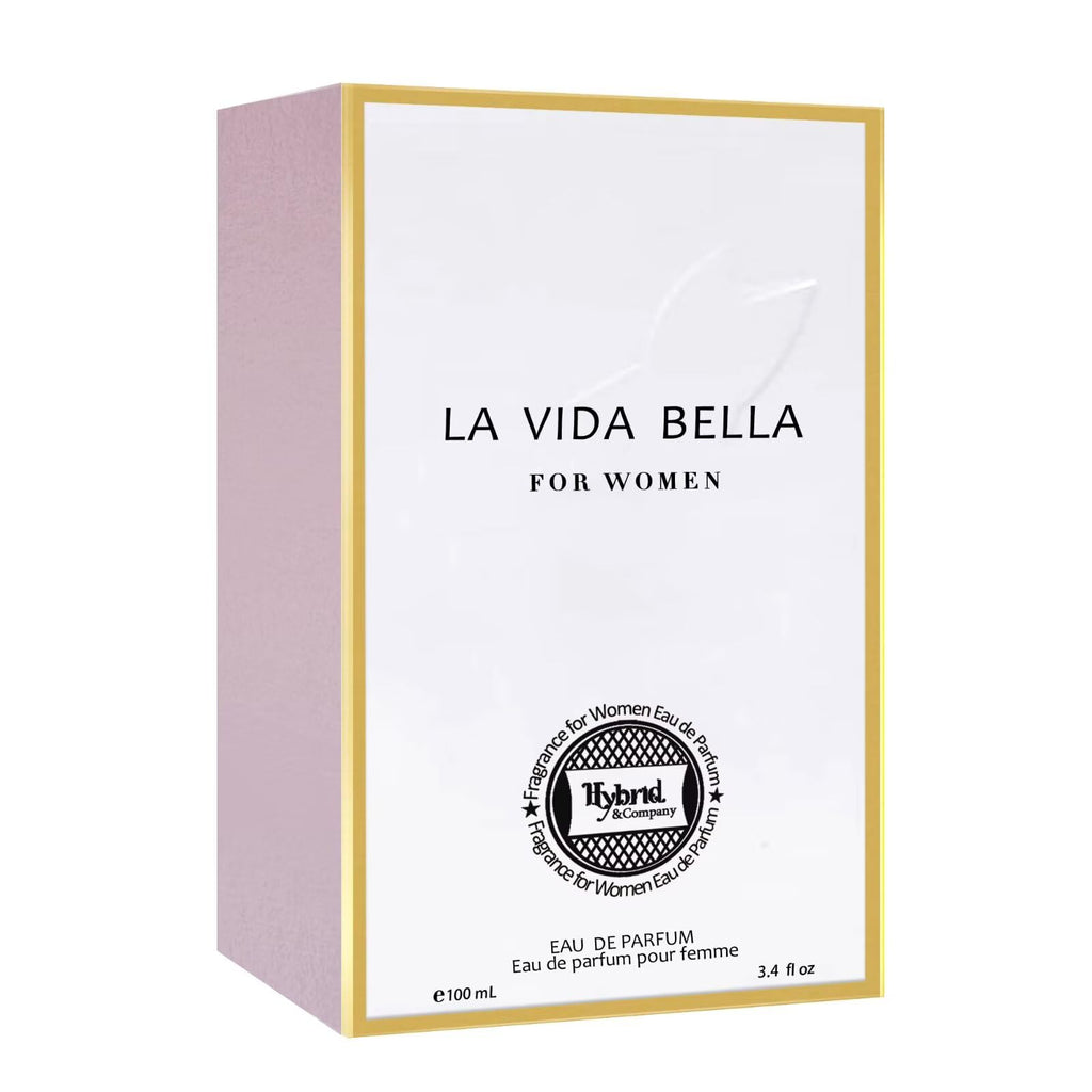 Hybrid & Company La Vida Bella Eau de Parfum for Women – Elegant Scent, 3.4 fl oz