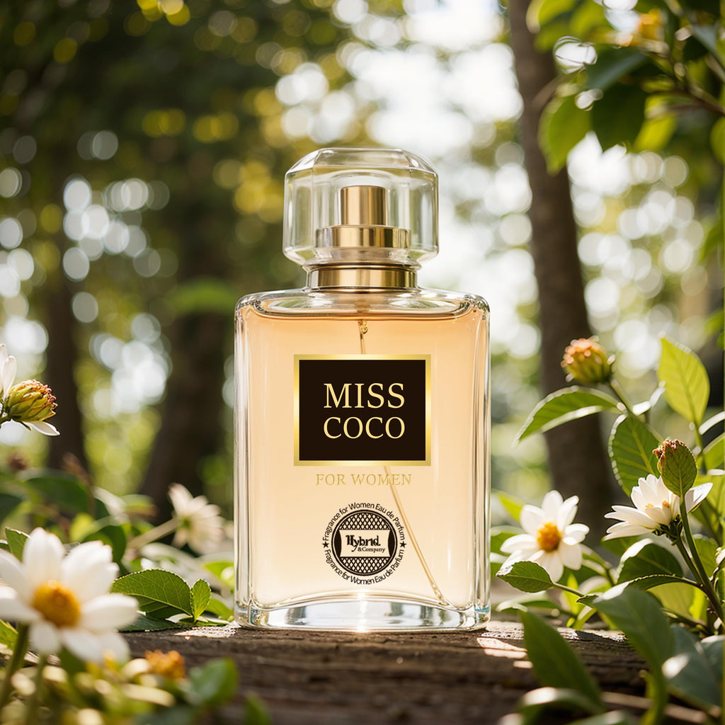 Hybrid & Company Miss Coco Fragrance for Women – Eau de Parfum Natural Spray 3.4 fl oz