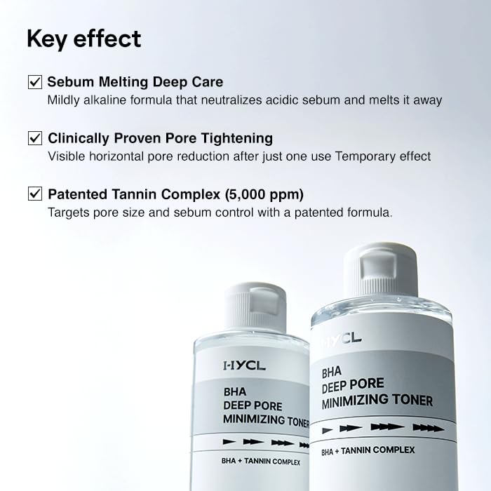 HYCL BHA Blackhead Power Toner — Daily Exfoliating Toner for Oily, Acne-Prone Skin