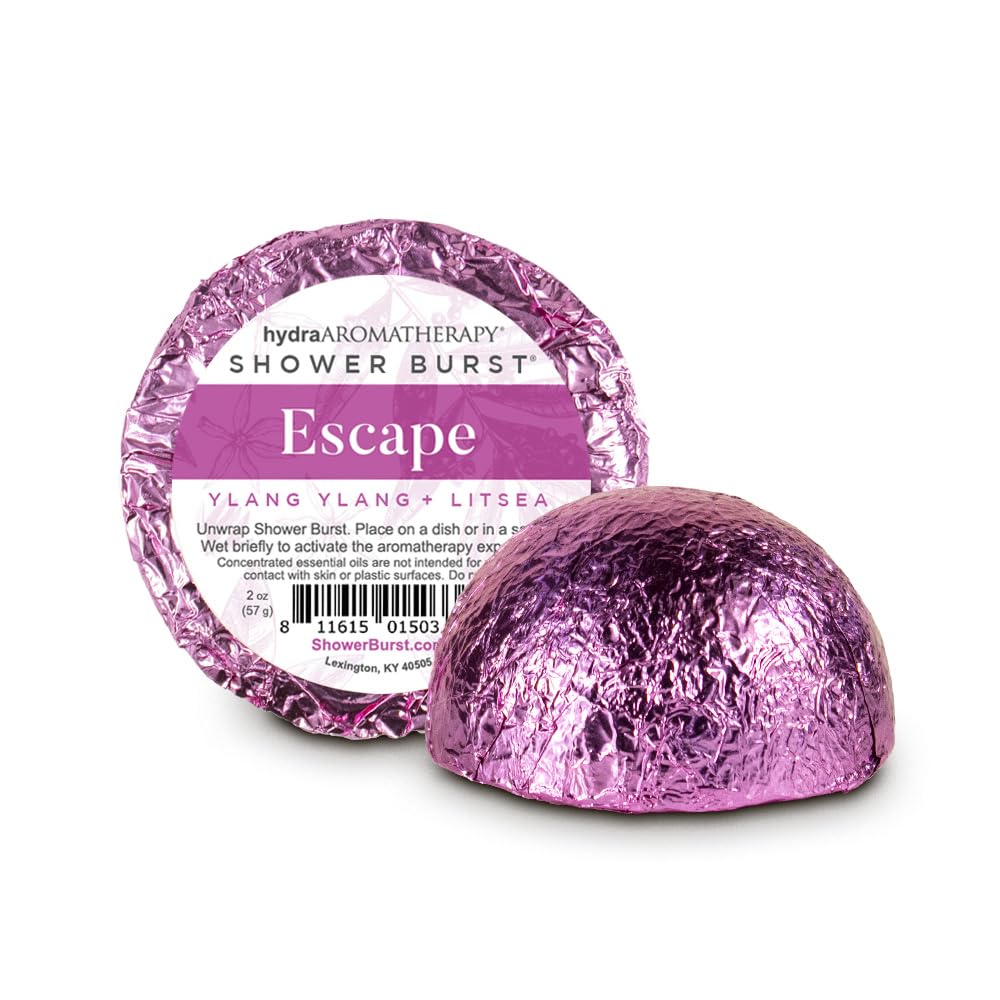 HydraAromatherapy Escape Shower Burst Duo — Aromatherapy Shower Steamers (USA Made)