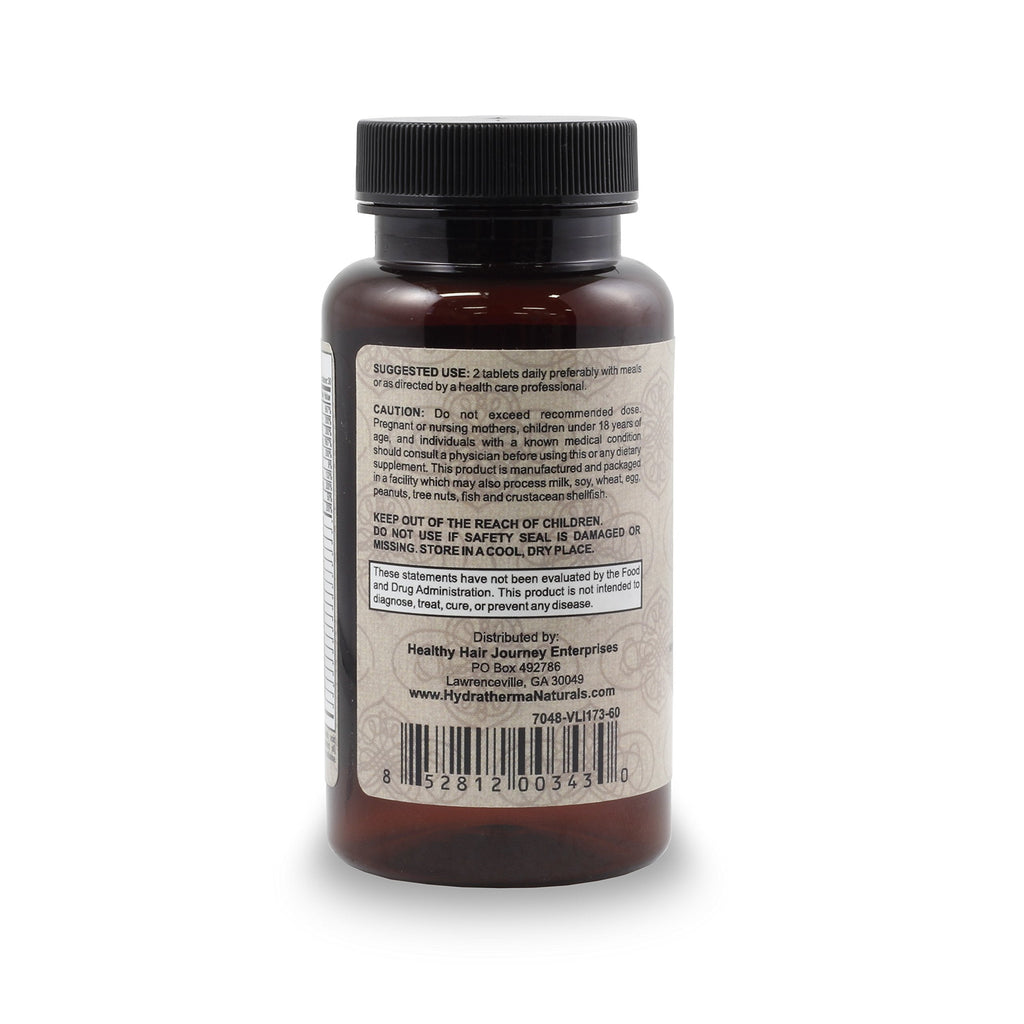 Hydratherma Naturals Hair Growth Plus with 5000mcg Biotin – 27 Ingredients, 60 Tablets