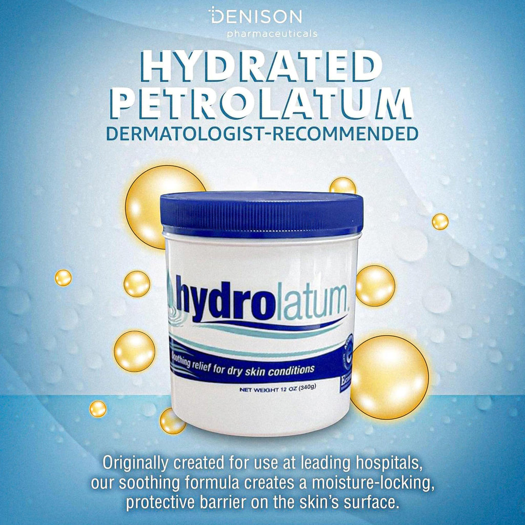 Hydrolatum Moisturizing Cream 12oz – Fragrance-Free Lightweight Non-Greasy Face & Body Moisturizer