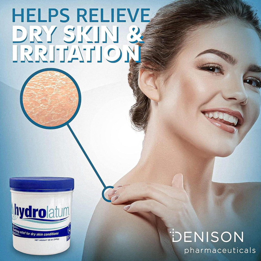 Hydrolatum Moisturizing Cream 12oz – Fragrance-Free Lightweight Non-Greasy Face & Body Moisturizer
