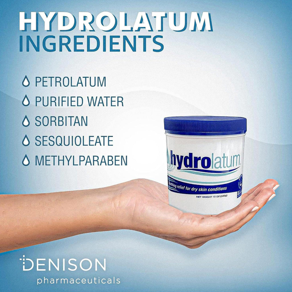 Hydrolatum Moisturizing Cream 12oz – Fragrance-Free Lightweight Non-Greasy Face & Body Moisturizer