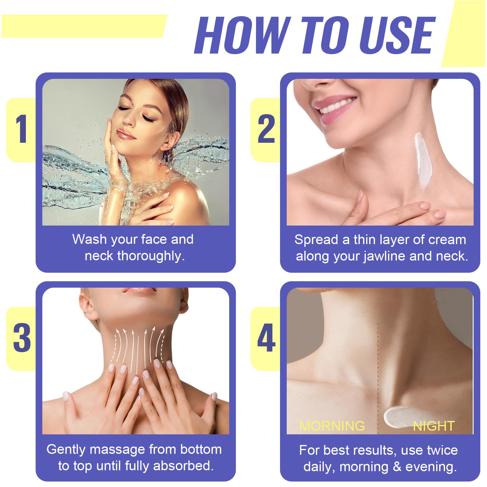 Neck Firming Cream for Tightening & Lift | Hydration & Contour 1.7 fl oz