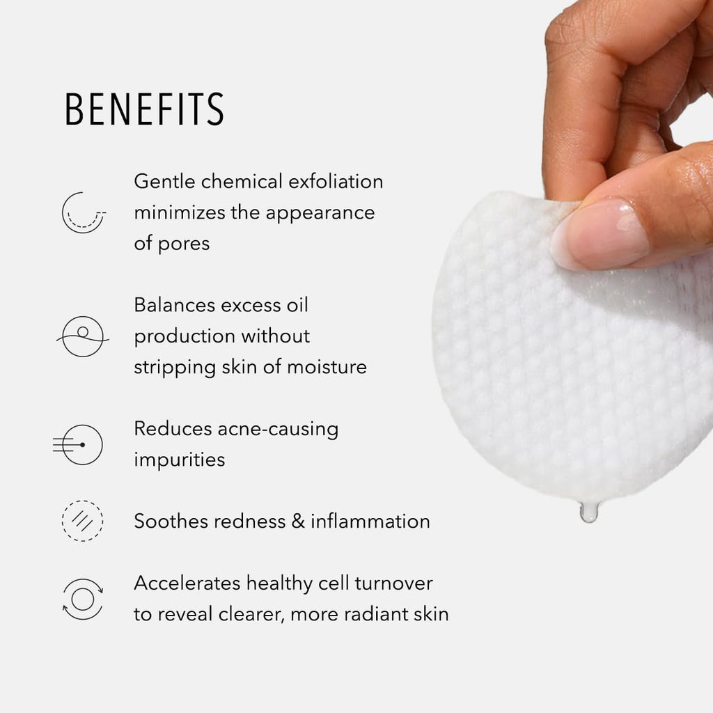 HydroPeptide Clarifying Toner Pads with Peptides for Balance & Control — 60 Pads