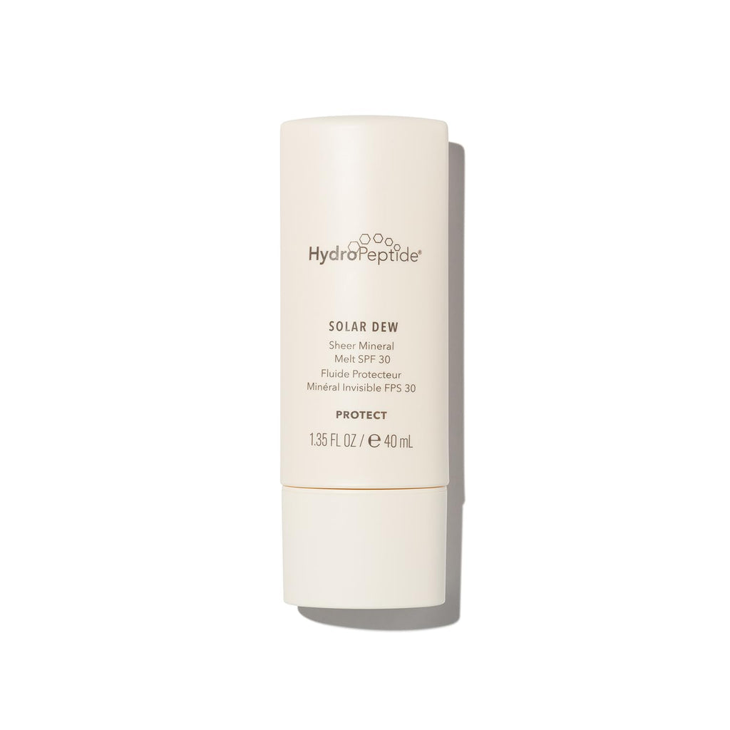 HydroPeptide Solar Dew Sheer Mineral Melt SPF30 Facial Moisturizer, Sunscreen & Primer, 1.35 Ounce