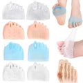 Hyggear Toe Bunion Corrector for Women — Nighttime Silicone Toe Separators, Breathable & Soft (4 Sets)