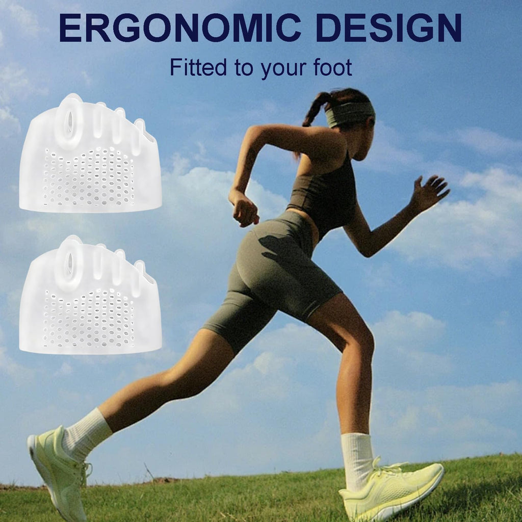 Hyggear Toe Bunion Corrector for Women — Nighttime Silicone Toe Separators, Breathable & Soft (4 Sets)