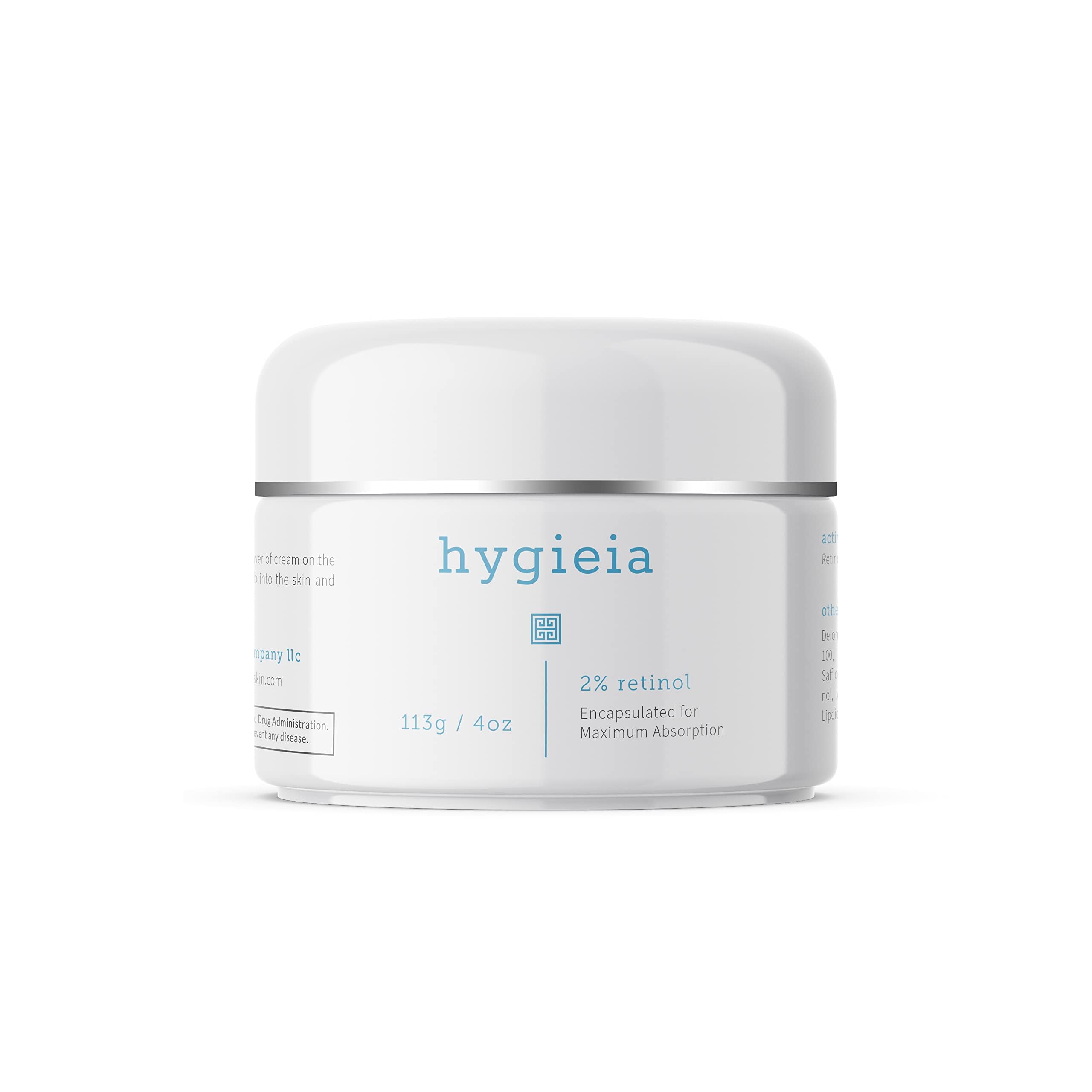 Hygieia + Encapsulated 2% Retinol Cream – Liposomal Anti-Wrinkle for Face, Neck & Body
