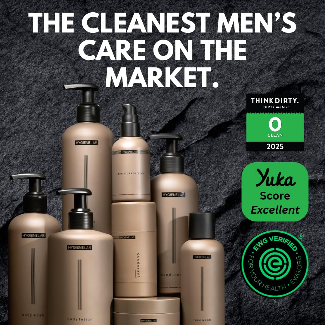 HygieneLab Fragrance-Free Deodorant for Men – EWG Verified, Aluminum-Free