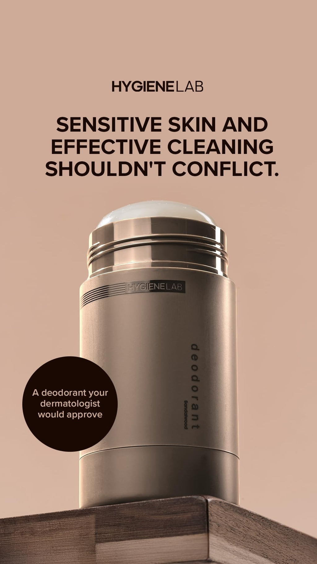 HygieneLab Fragrance-Free Deodorant for Men – EWG Verified, Aluminum-Free