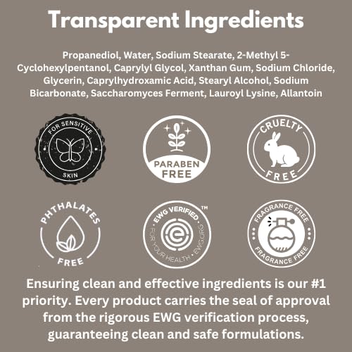 HygieneLab Fragrance-Free Deodorant for Men – EWG Verified, Aluminum-Free