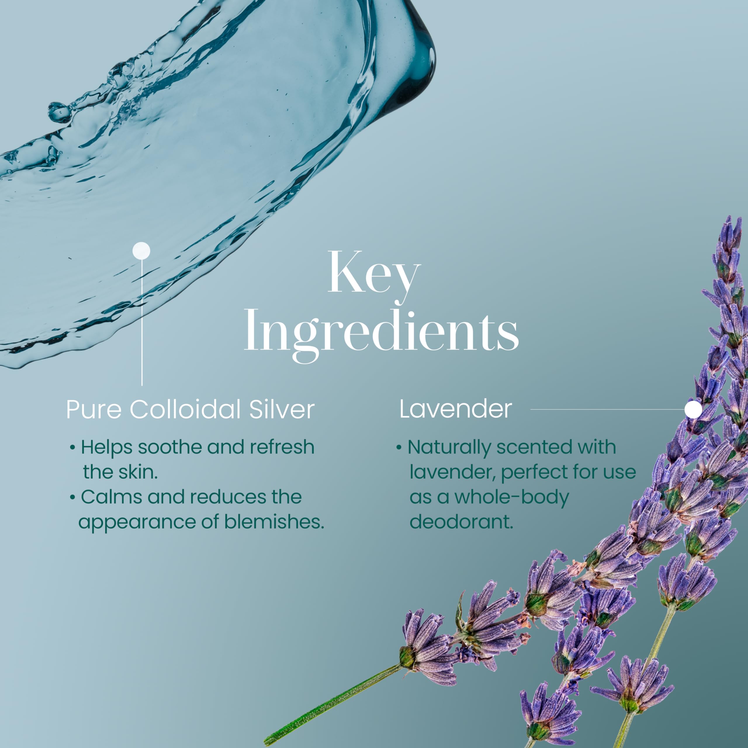Hylunia Colloidal Silver Mist Toner 5.1 fl oz – Hydrating Acne-Prone Skin Toner with Lavender