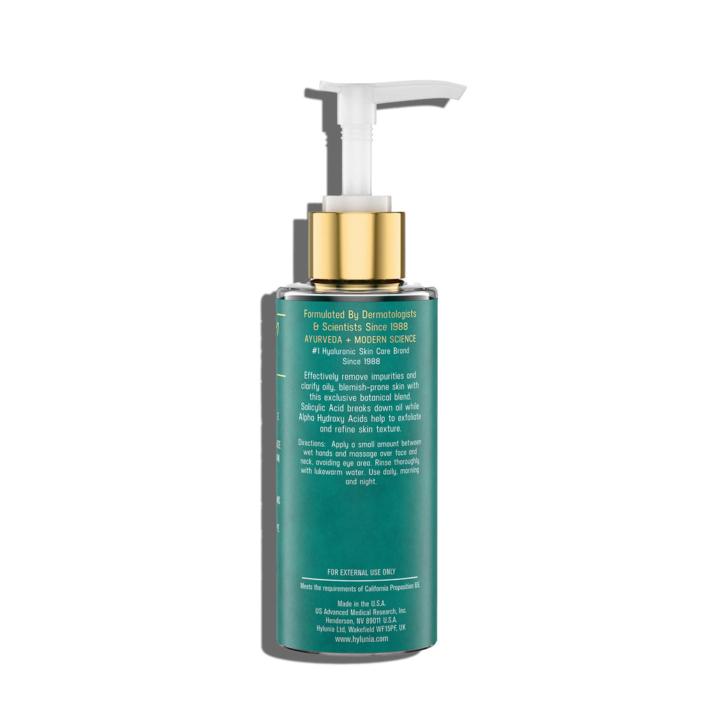 Hylunia Salicylic Facial Cleansing Gel – Deep Pore Cleanser for Oily & Acne-Prone Skin | Hydrates & Brightens