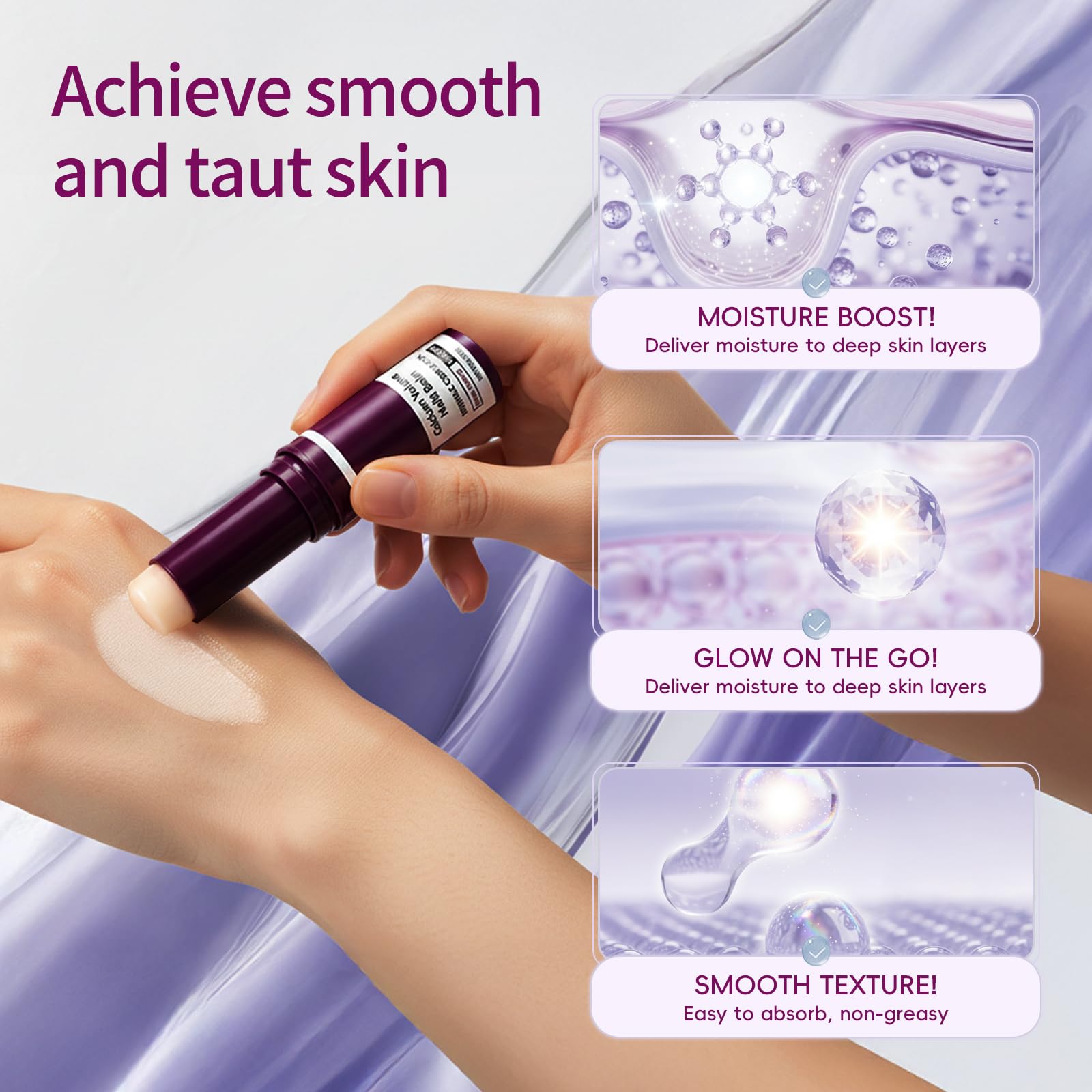 Hypoaled Cementerre Calcium Multi Balm Stick – Korean Calcium Volume Moisturizing, Anti-Aging, Rose Red (2pcs)