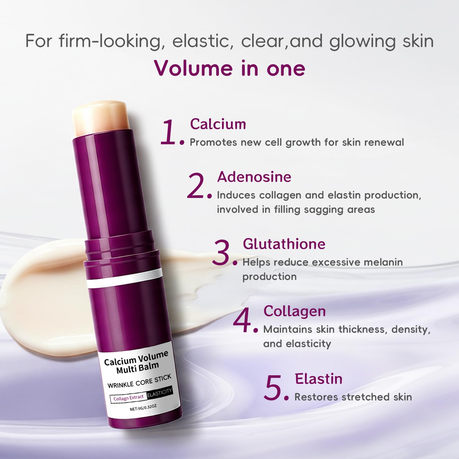 Hypoaled Cementerre Calcium Multi Balm Stick – Korean Calcium Volume Moisturizing, Anti-Aging, Rose Red (2pcs)