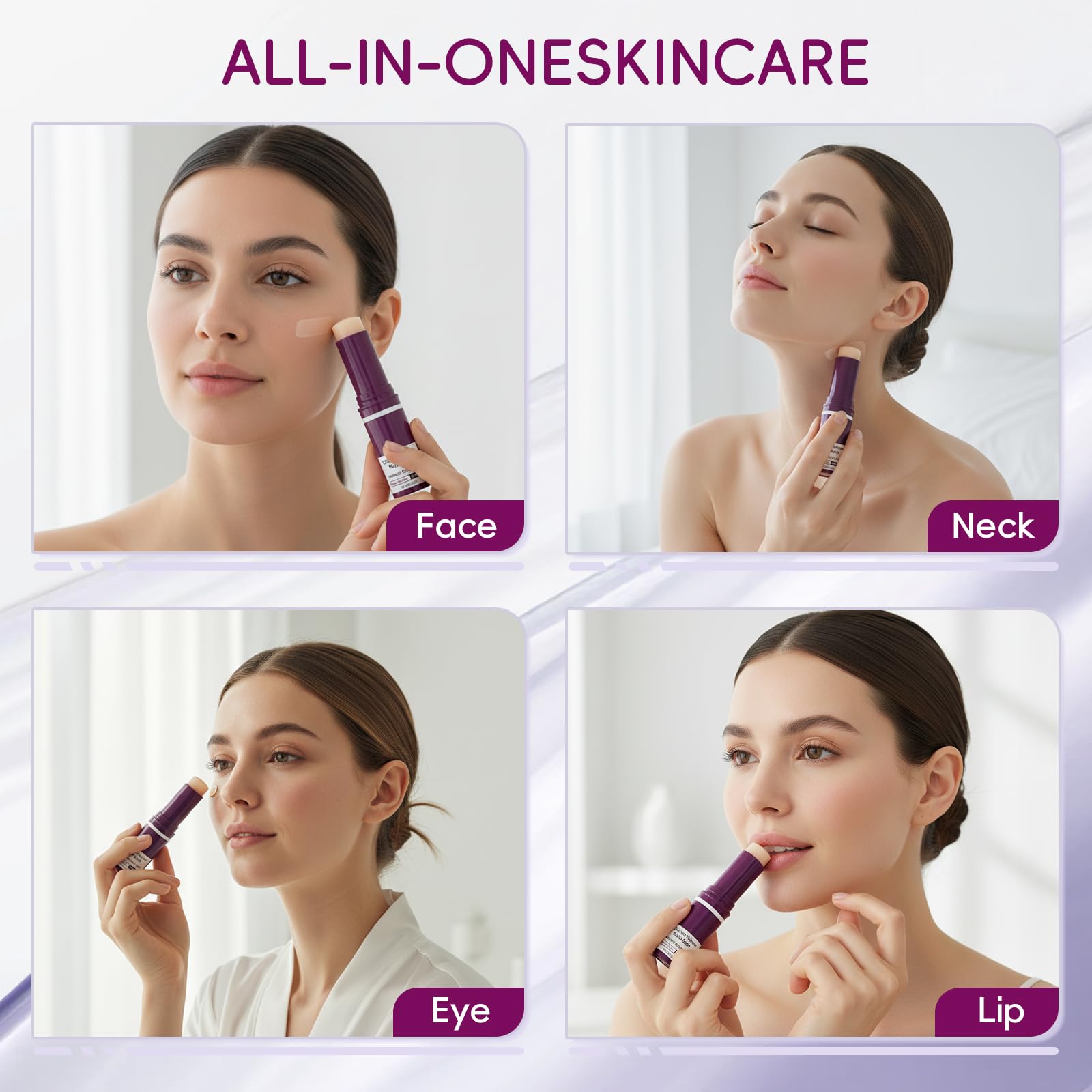 Hypoaled Cementerre Calcium Multi Balm Stick – Korean Calcium Volume Moisturizing, Anti-Aging, Rose Red (2pcs)