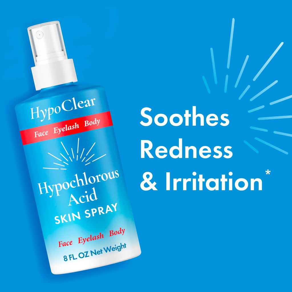 HypoClear Hypochlorous Acid Facial Spray – Gentle HOCl Toner & Cleanser for Face, Skin & Eyes (8 oz)