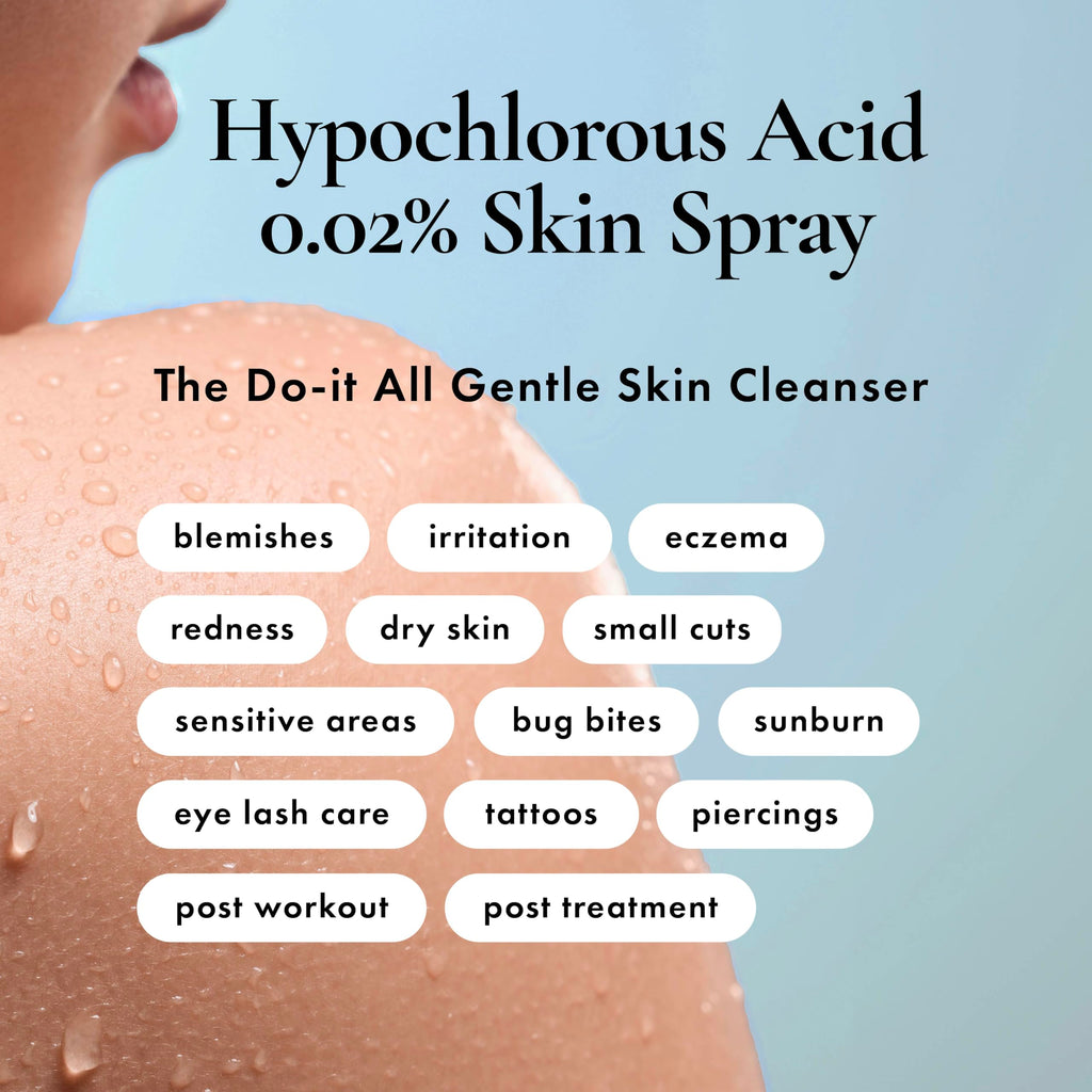 HypoClear Hypochlorous Acid Facial Spray – Gentle HOCl Toner & Cleanser for Face, Skin & Eyes (8 oz)