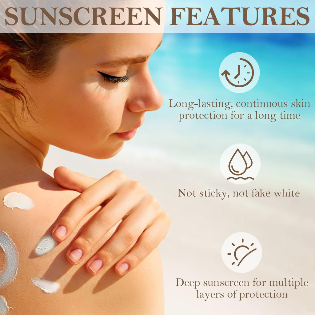 HZENPPOR Beef Tallow Sunscreen SPF 50 — Waterproof, Non-Greasy Face & Body, 2.46 oz