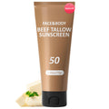 HZENPPOR Beef Tallow Sunscreen SPF 50 — Waterproof, Non-Greasy Face & Body, 2.46 oz