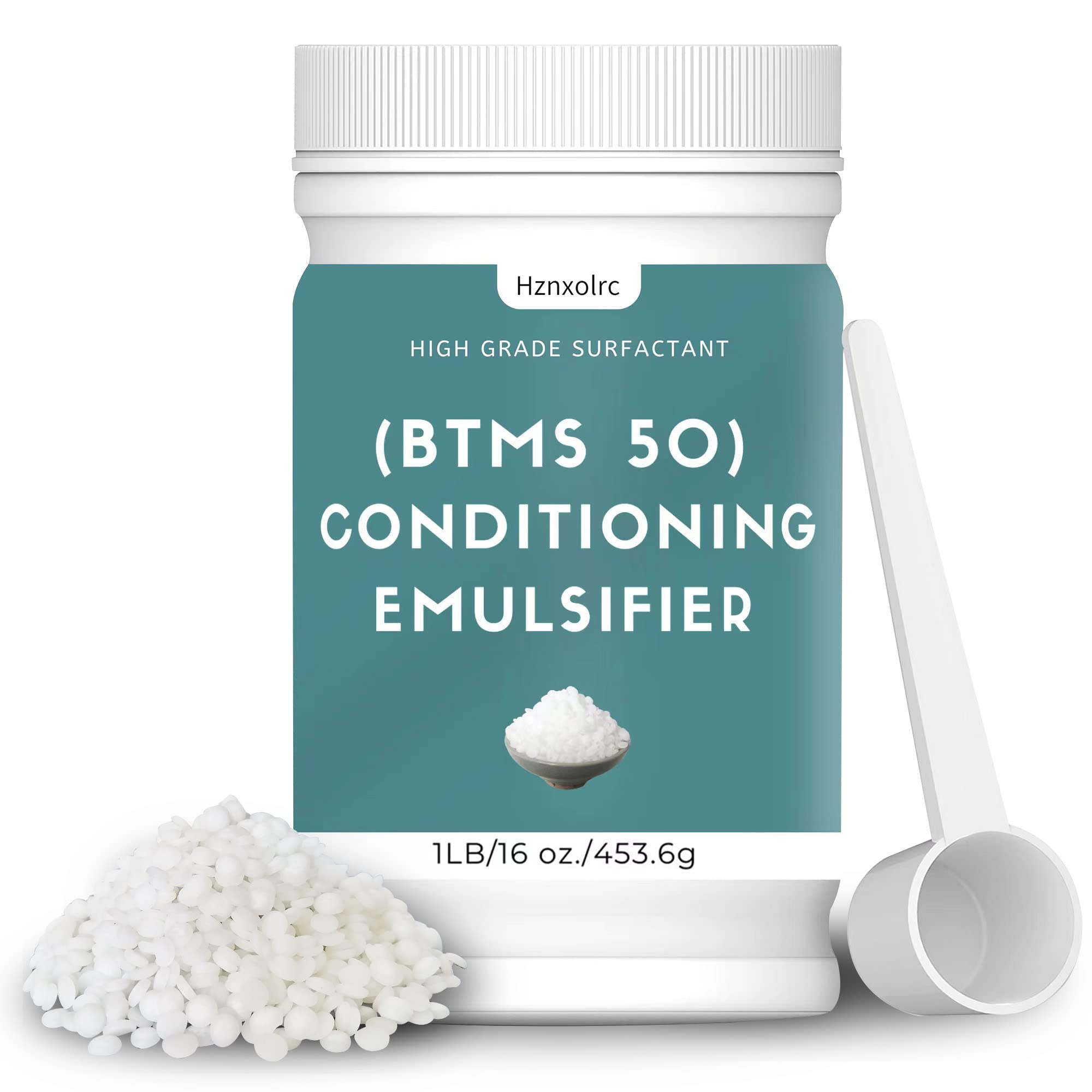 Hznxolrc BTMS 50 Conditioning Emulsifier — 16 oz for Leave-In Conditioners, Lotions & Shampoos