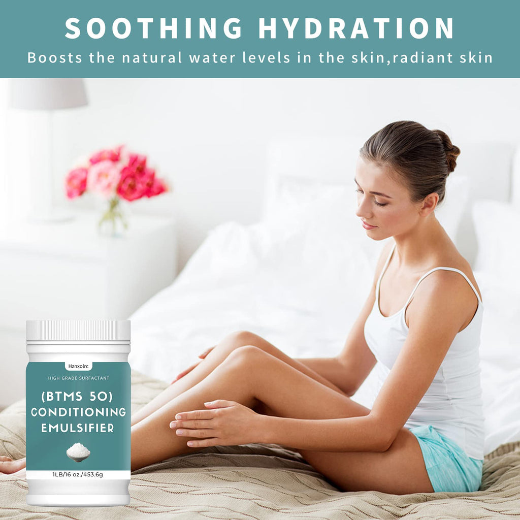 Hznxolrc BTMS 50 Conditioning Emulsifier — 16 oz for Leave-In Conditioners, Lotions & Shampoos