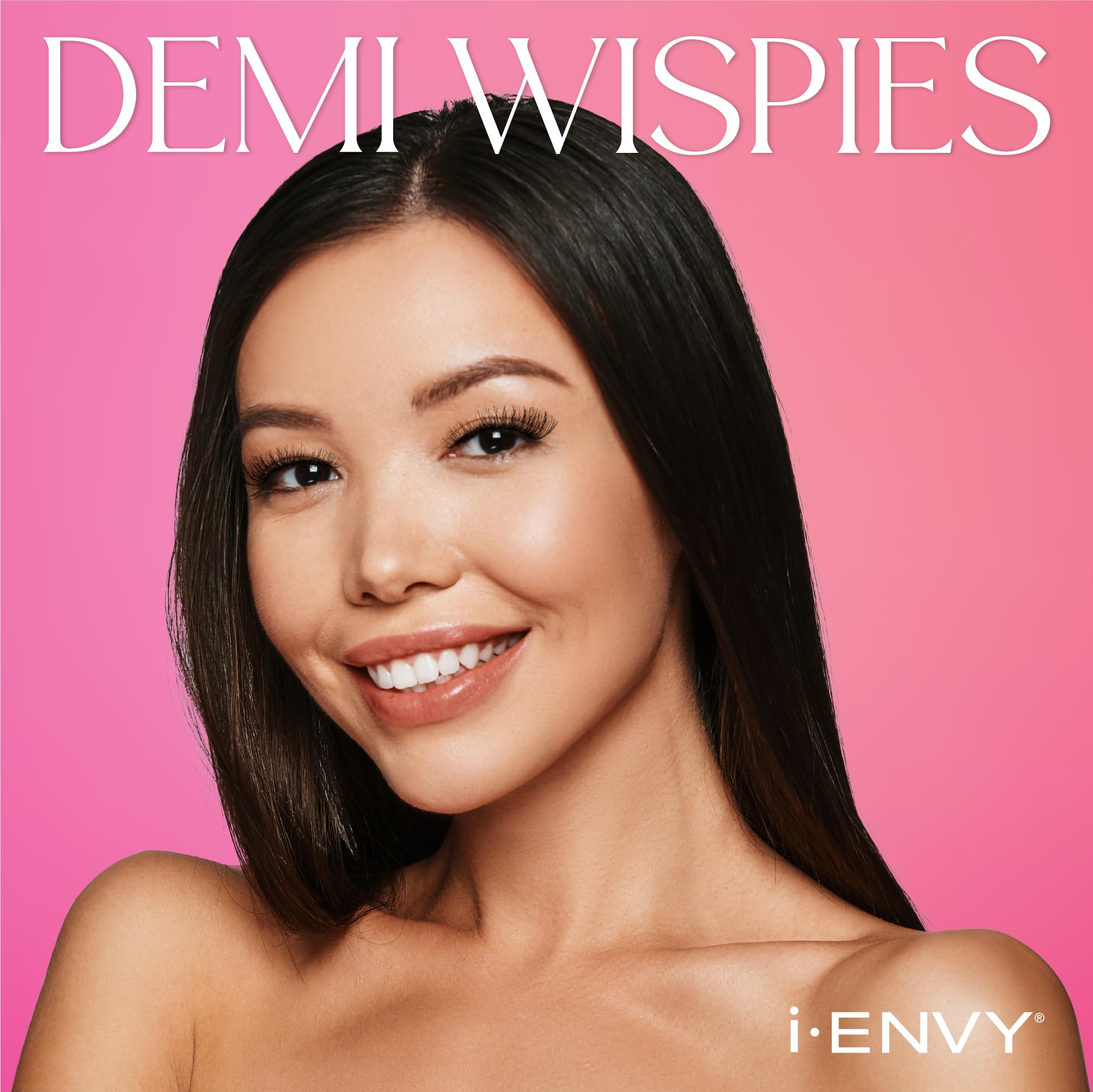 i•ENVY Demi Wispies Lashes – 30 Pairs (6 Pack), 100% Human Hair, Lightweight & Reusable