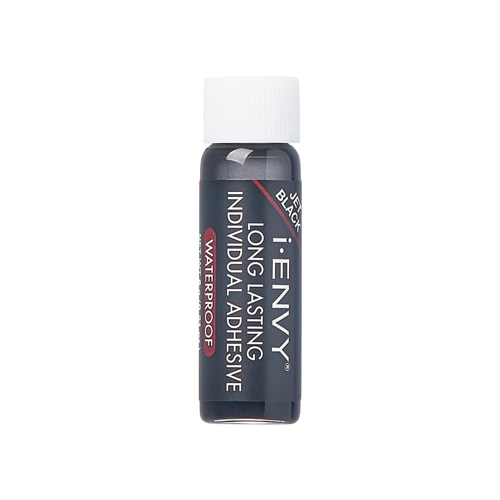 i•ENVY Lash Glue for Individual Lashes – Waterproof, Latex-Free, Up to 2 Weeks, 6 Pack (Black)