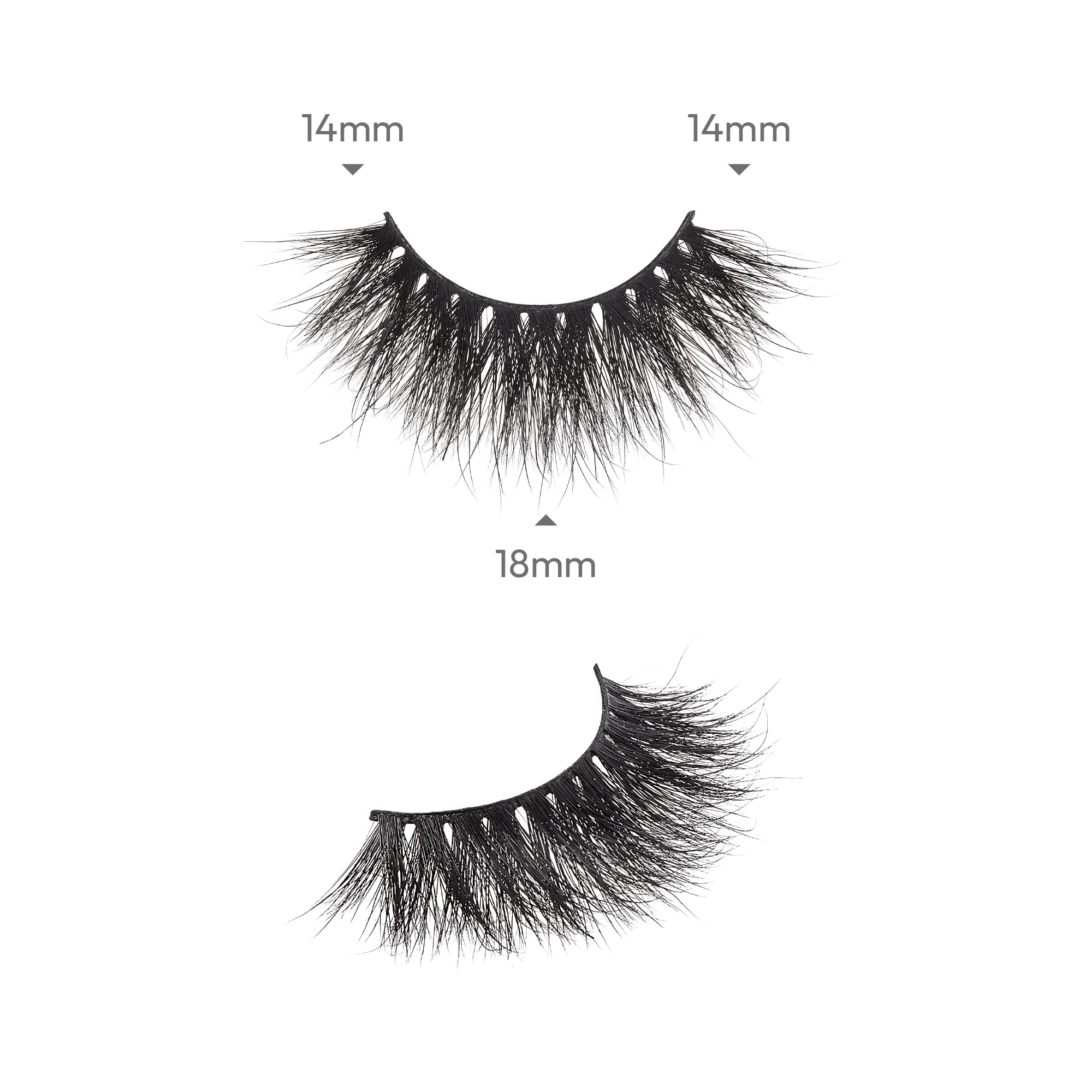 i-ENVY Luxury Mink Collection False Eyelashes – 3 Pack, 100% Real Mink, 3D Multi-Curl