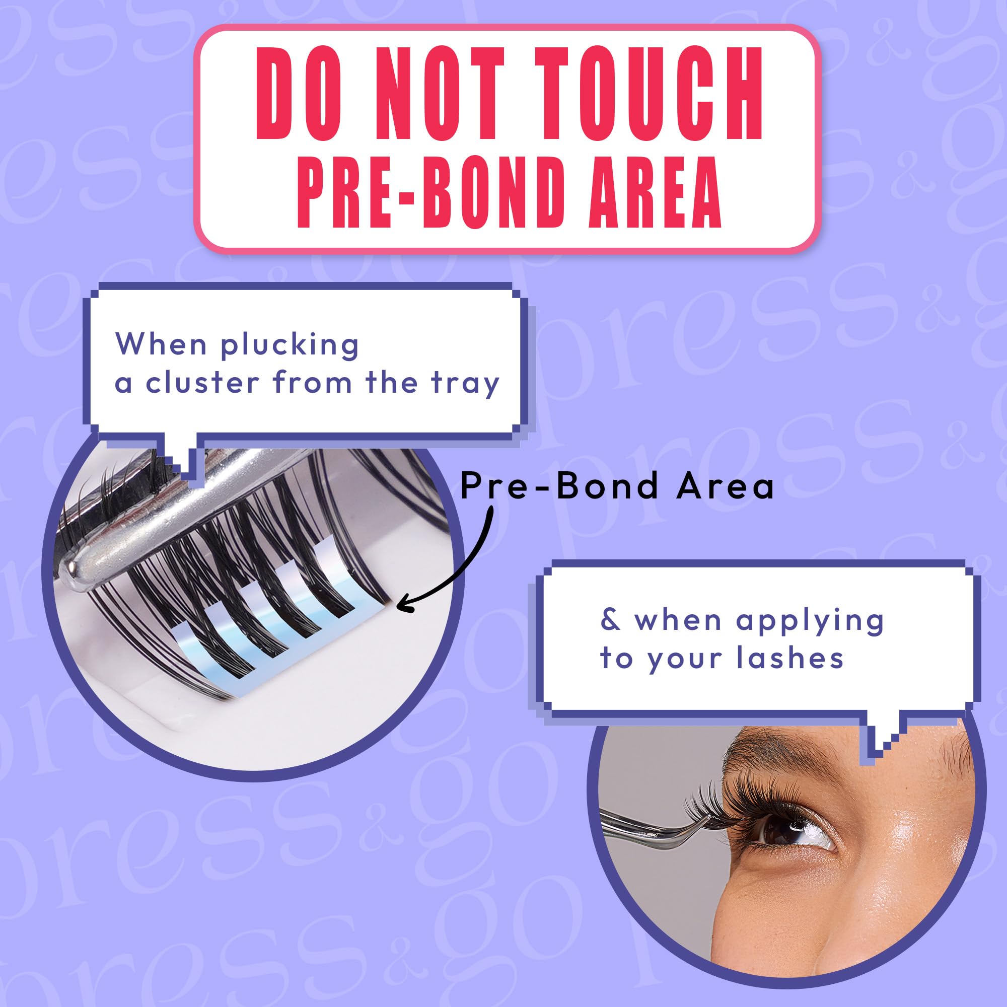 i-ENVY Press&Go Self-Adhesive Eyelashes – 1-Step Glue-Free, All-Day Comfort, Reusable Clusters