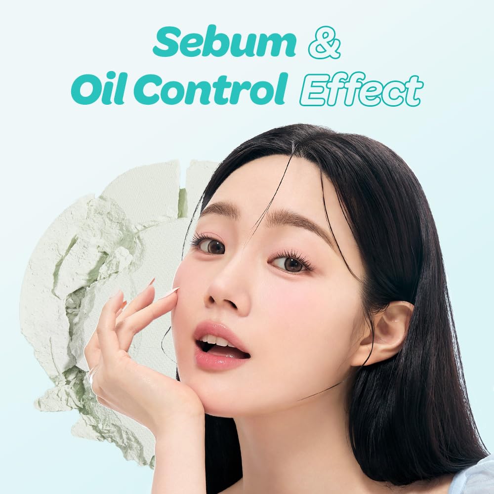I'M MEME Compact - Oil Cut Pact | Sebum-Absorbing Korean Setting Powder for Blurring, Translucent Finishing Powder (0.35 oz)