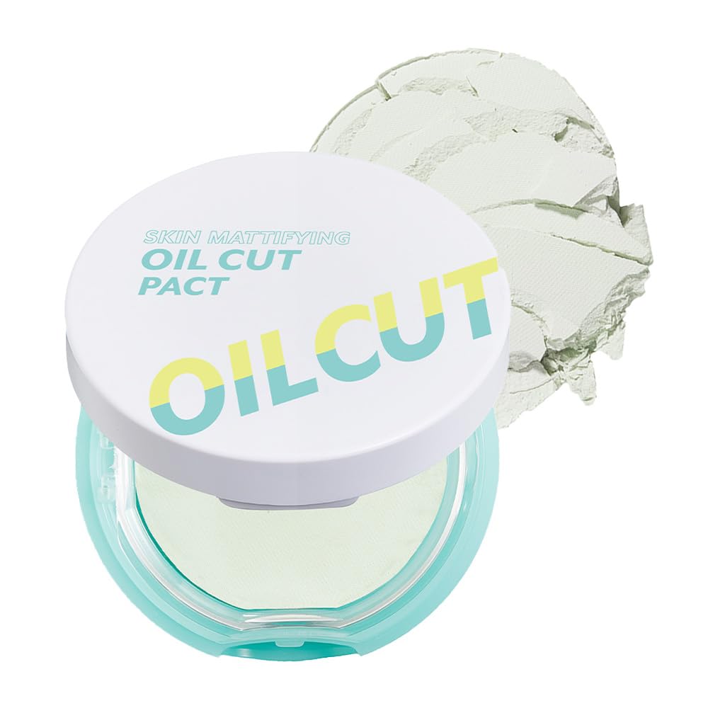I'M MEME Compact - Oil Cut Pact | Sebum-Absorbing Korean Setting Powder for Blurring, Translucent Finishing Powder (0.35 oz)