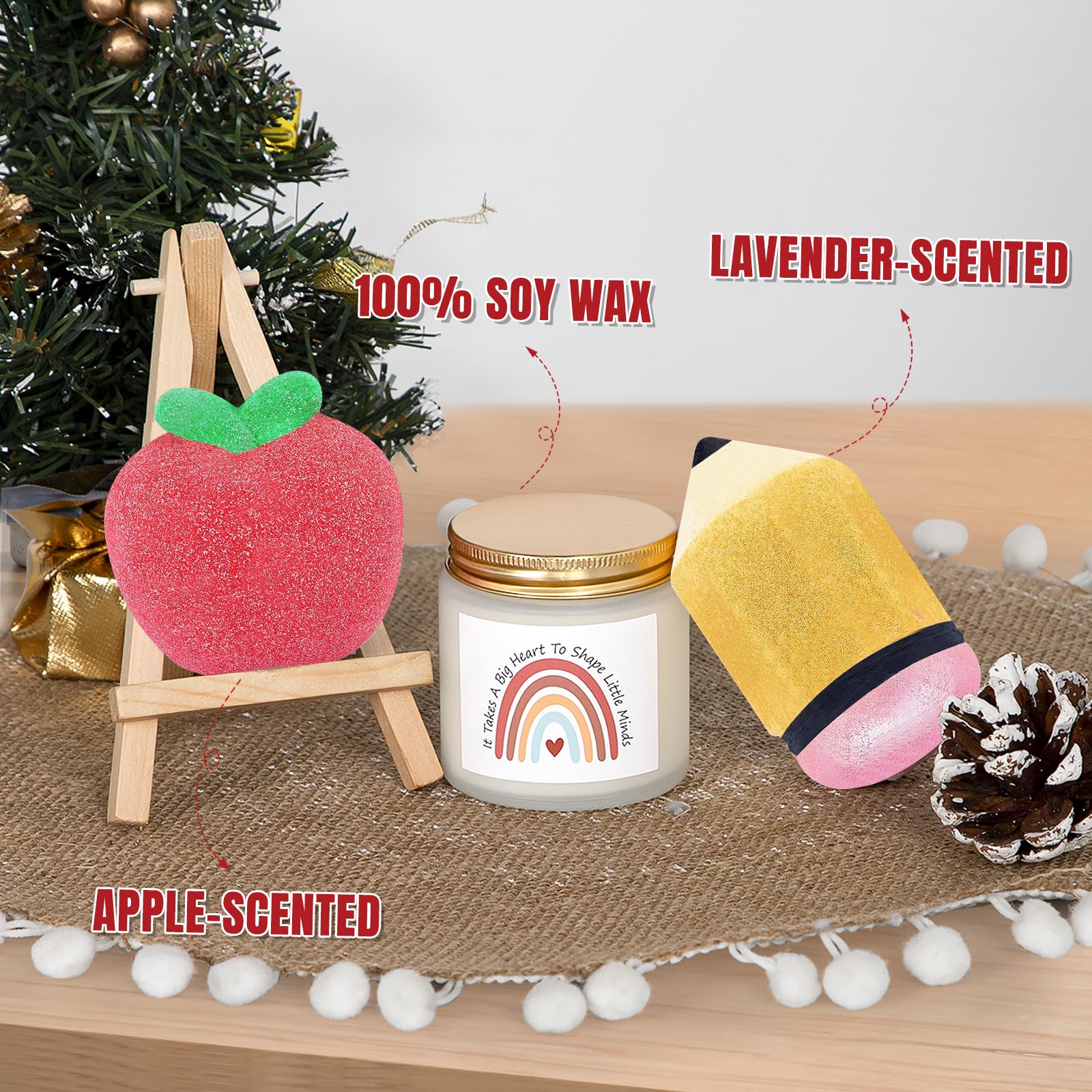 iAOVUEBY Teacher Appreciation Gifts – Spa Bath Bombs & Gift Box