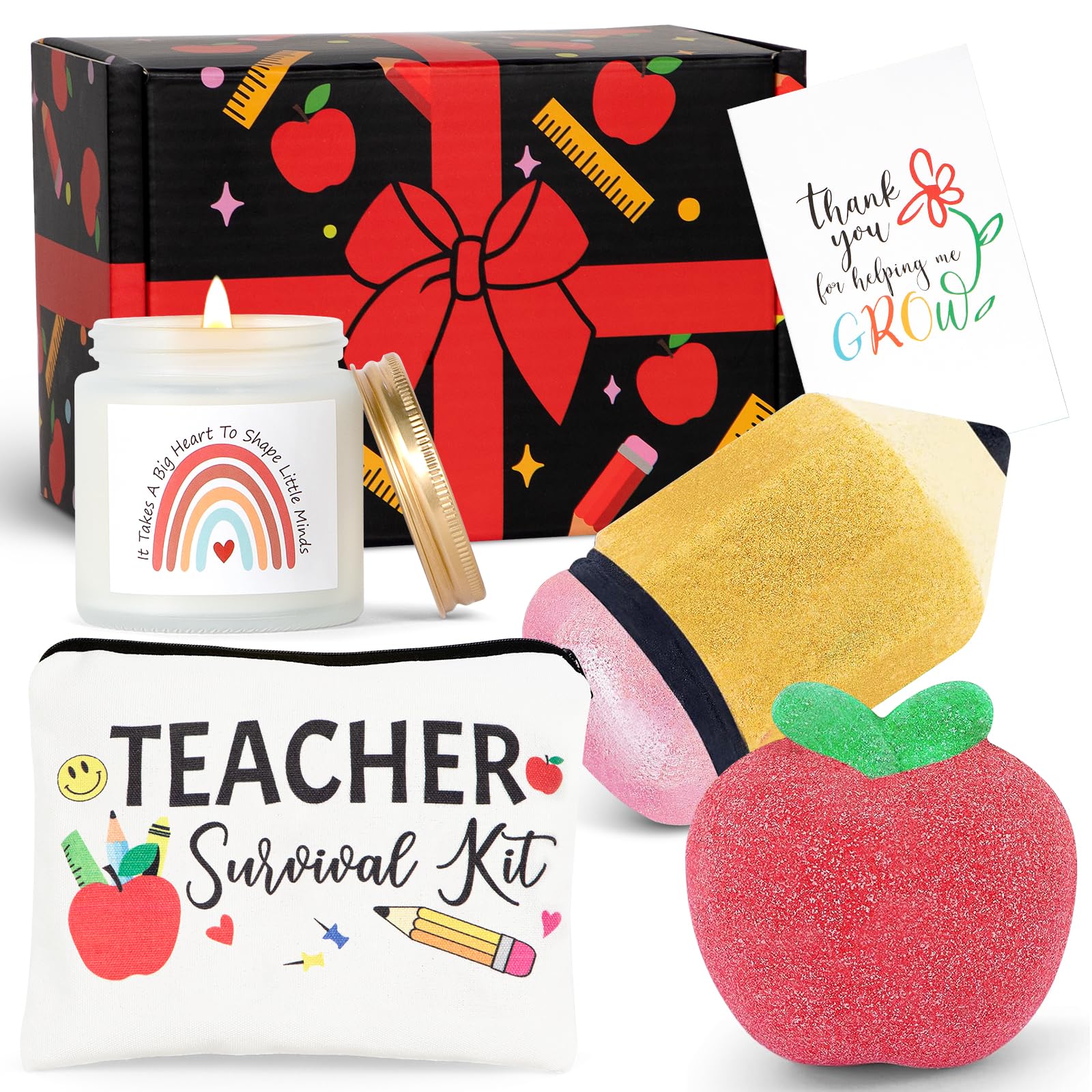iAOVUEBY Teacher Appreciation Gifts – Spa Bath Bombs & Gift Box