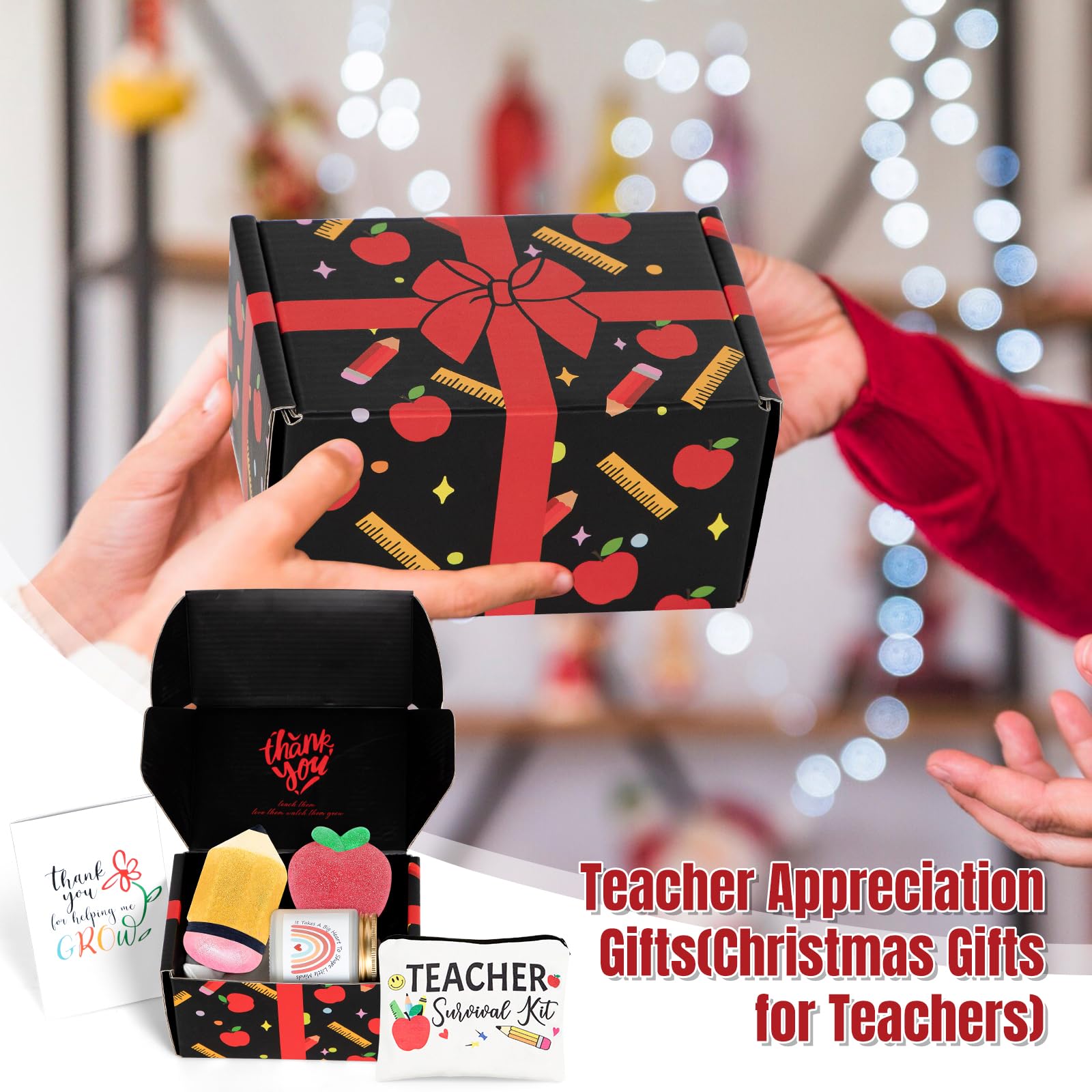 iAOVUEBY Teacher Appreciation Gifts – Spa Bath Bombs & Gift Box