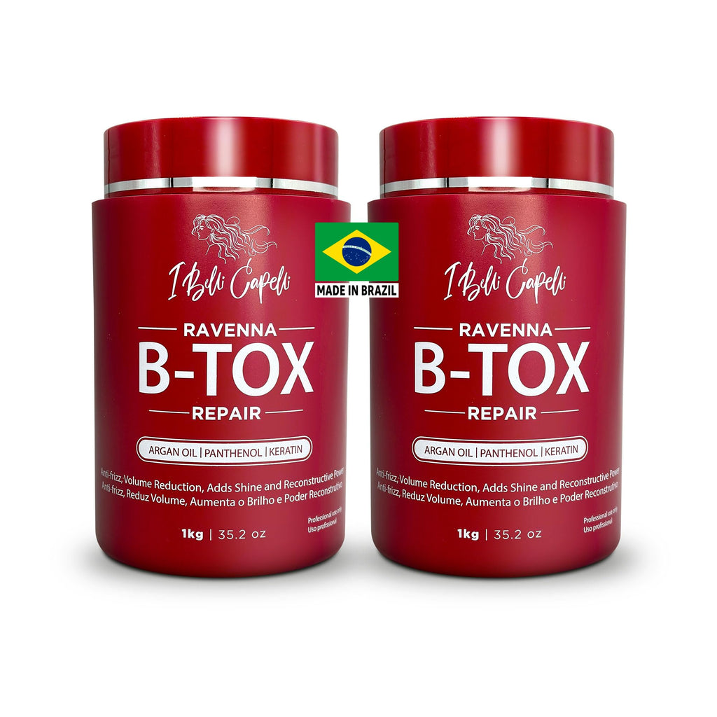 I Belli Capelli Ravenna Repair B-tox – Formaldehyde‑Free Keratin Hair Treatment, Pack of 2
