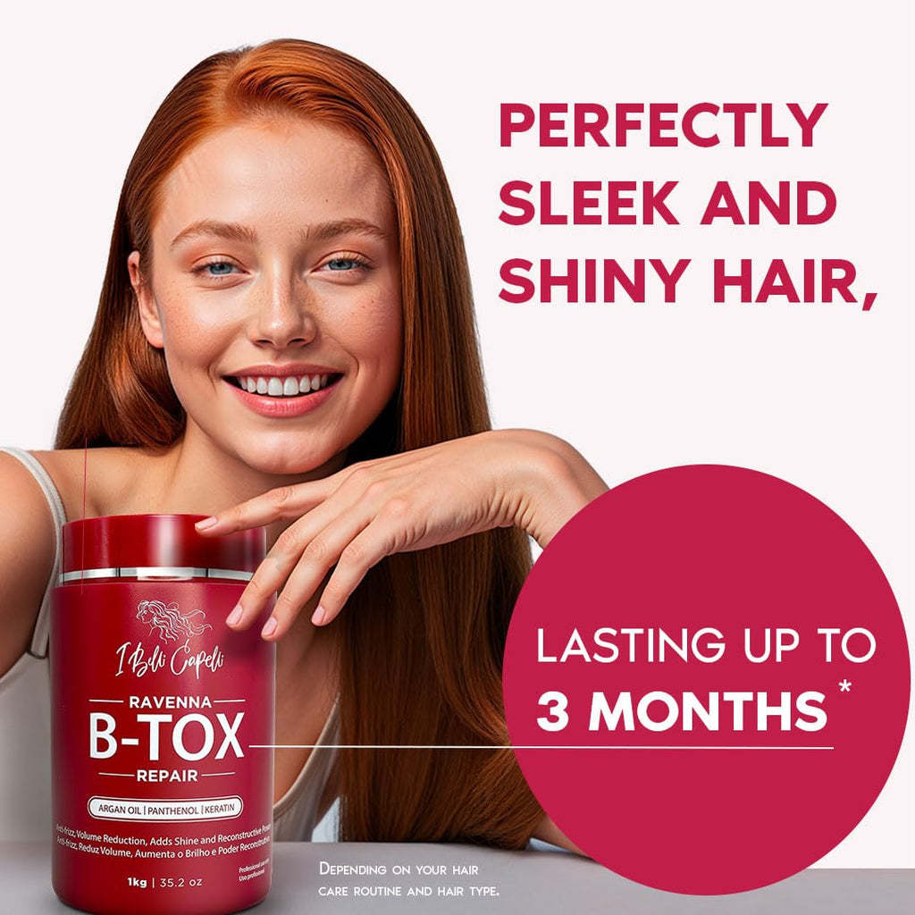 I Belli Capelli Ravenna Repair B-tox – Formaldehyde‑Free Keratin Hair Treatment, Pack of 2