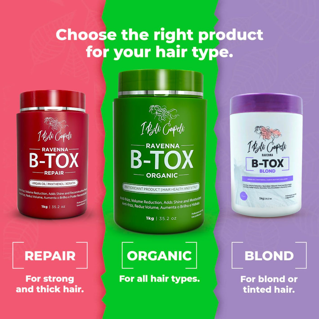 I Belli Capelli Hair B-tox Treatment & Argan Oil Mask – Organic Kit, Formaldehyde-Free