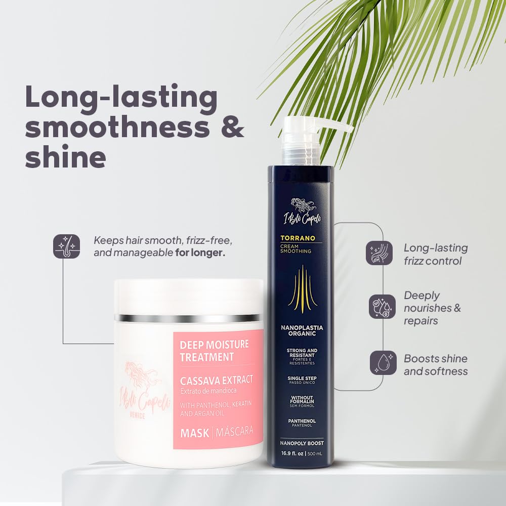 I Belli Capelli Torrano Keratin Kit + Argan Oil Mask — 1-Step Nanoplastia