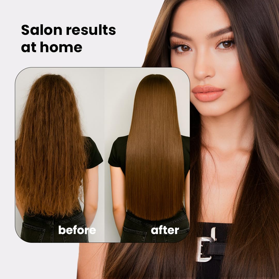 I Belli Capelli Torrano Keratin Kit – Nanoplastia 1-Step Hair Straightening (500ml) + Argan Oil Mask (250g) – Formaldehyde-Free (2 Pack)